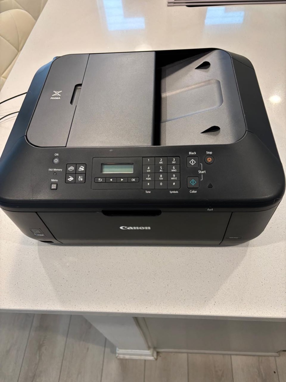 Canon PIXMA MX452 Wireless All-in-One Printer Tested No Cords #E65